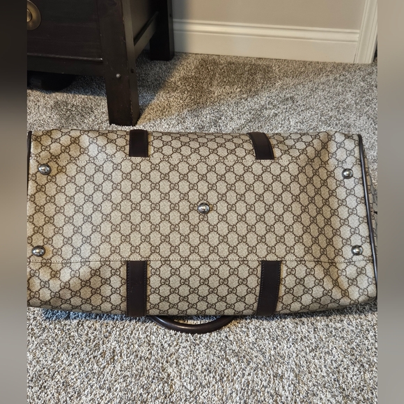 Unisex Gucci Supreme Monogram duffle  travel bag - Picture 6 of 12